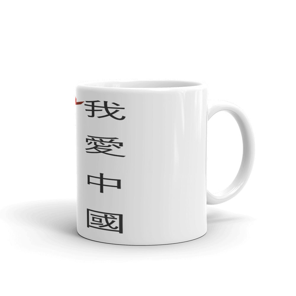 White glossy mug